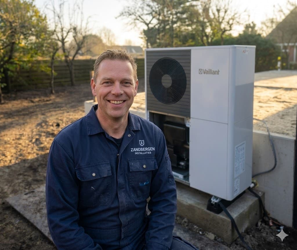 Illustratie van een werkbank met materialen, schetsen en gereedschap.